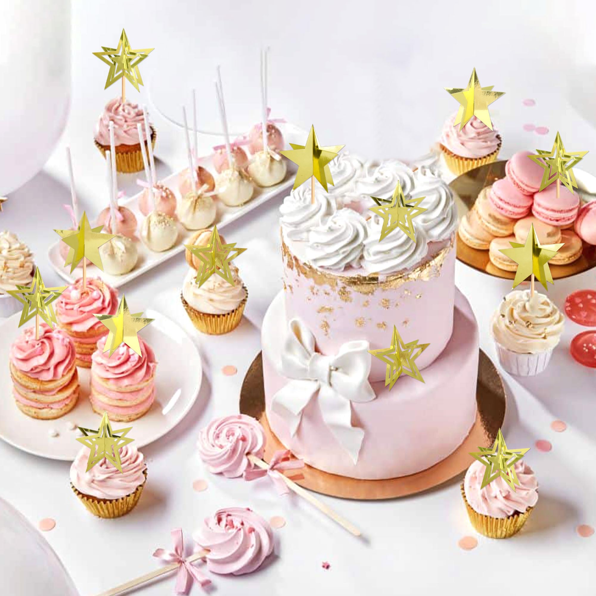 Adornos Despedida Soltera Boda Adornos Diamante Para Cupcakes - 36 Unidades Brillantes Para Bodas Y Fiestas Decoración Postres Azul