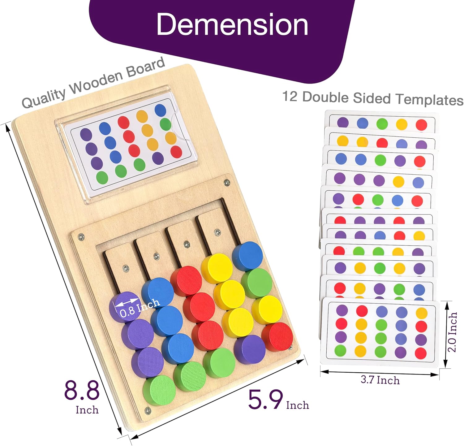 Dementia Activties for Seniors, Wooden Handhold Memory Games for Elderly image 3