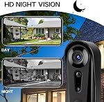 Video Doorbell Home/Outdoor, 2.4 Ghz WiFi Wireless 1080P Doorbell Camera, Night Vision, Two-Way Audio, Cloud Storage with Indoor Wireless Chime