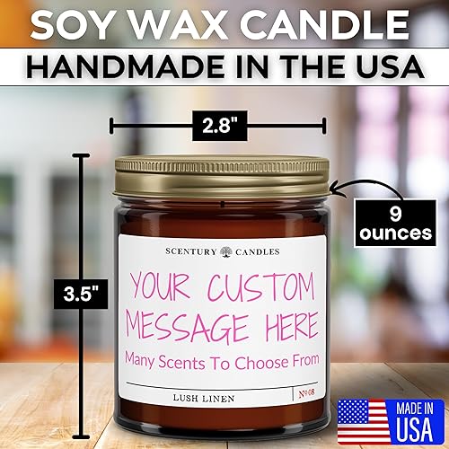 Miniatura 4 de Crea tu propia vela personalizada | Muchos aromas para elegir | Regalos divertidos personalizados personalizados, ideas de regalos de Navidad para