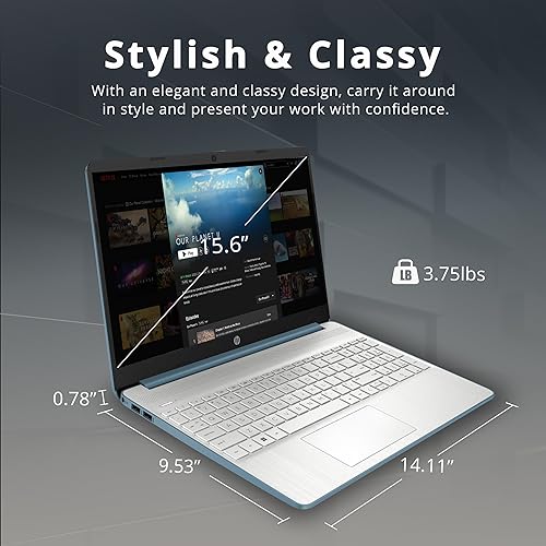 Miniatura 8 de HP Portátil FHD de 15.6", procesador AMD Ryzen 5-5500U (Beats Intel i7-1065G7), 8 GB de RAM, SSD PCIe de 256 GB, gráficos AMD Radeon, cámara web,