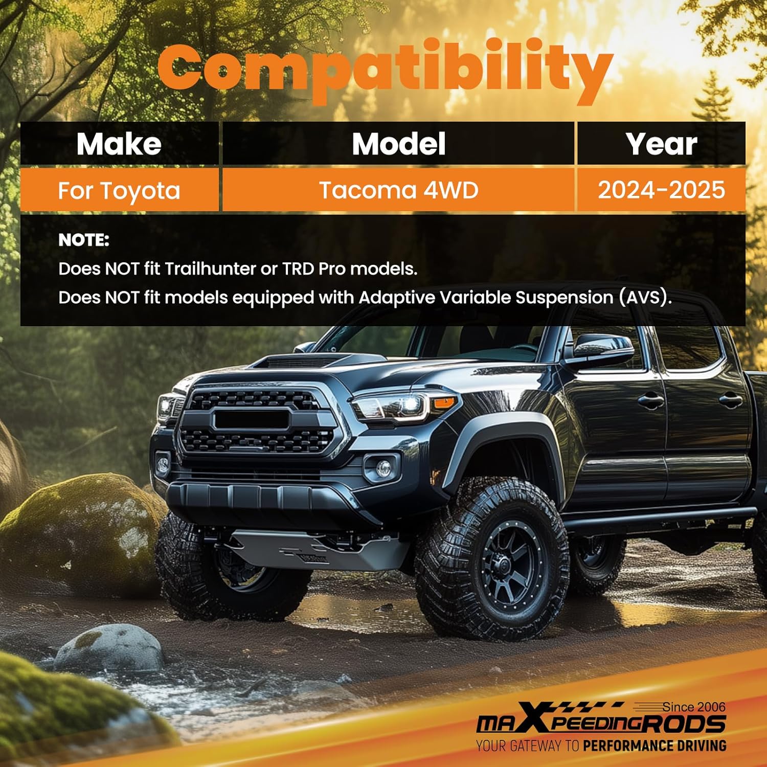 maXpeedingrods 1.5” Front Leveling Kit for Toyota Tacoma 4WD 2024-2025, Lift Spacer Kit