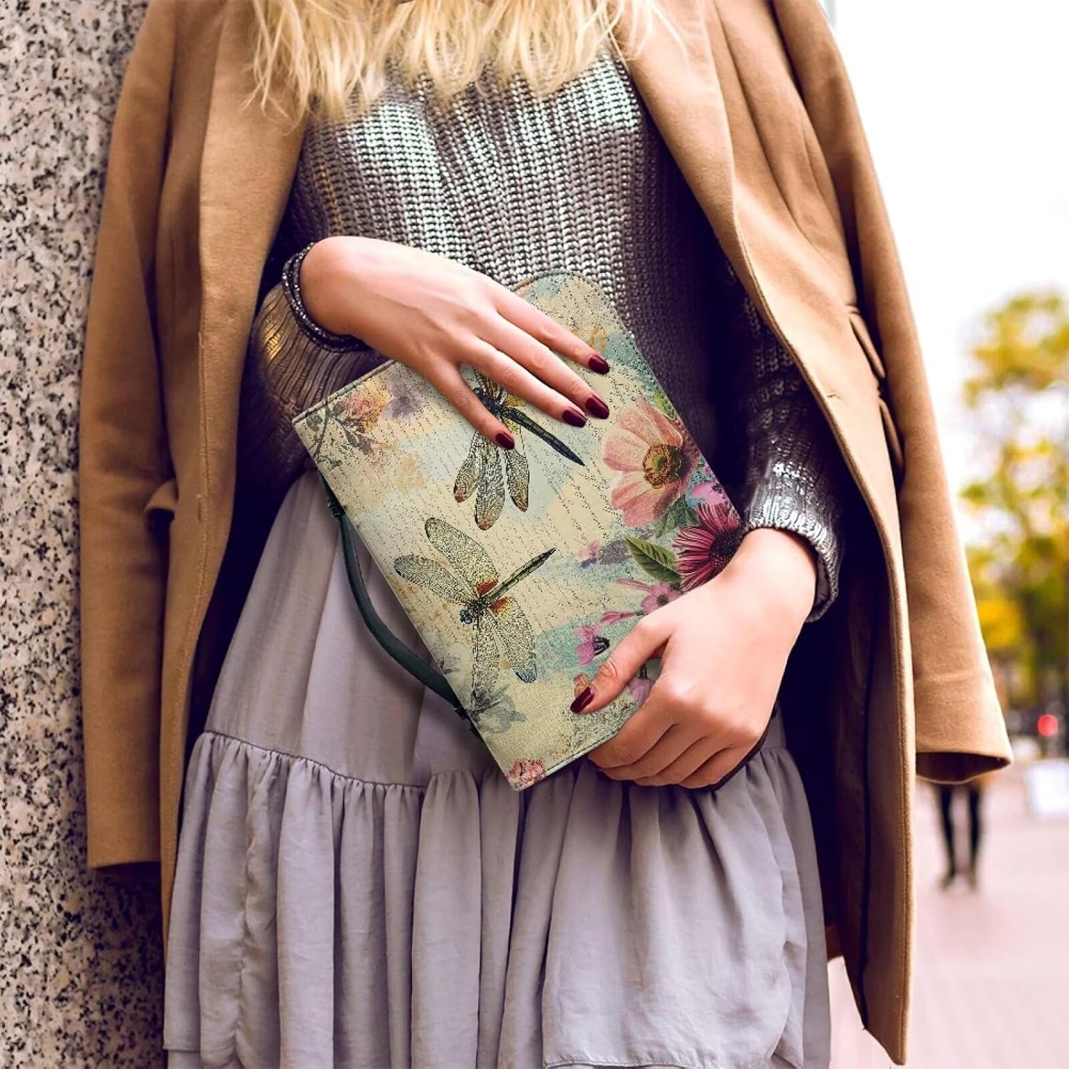 Bible Covers for Women Men PU Leather Bible Bag with Handles Bible Carrying Case Tote Bag