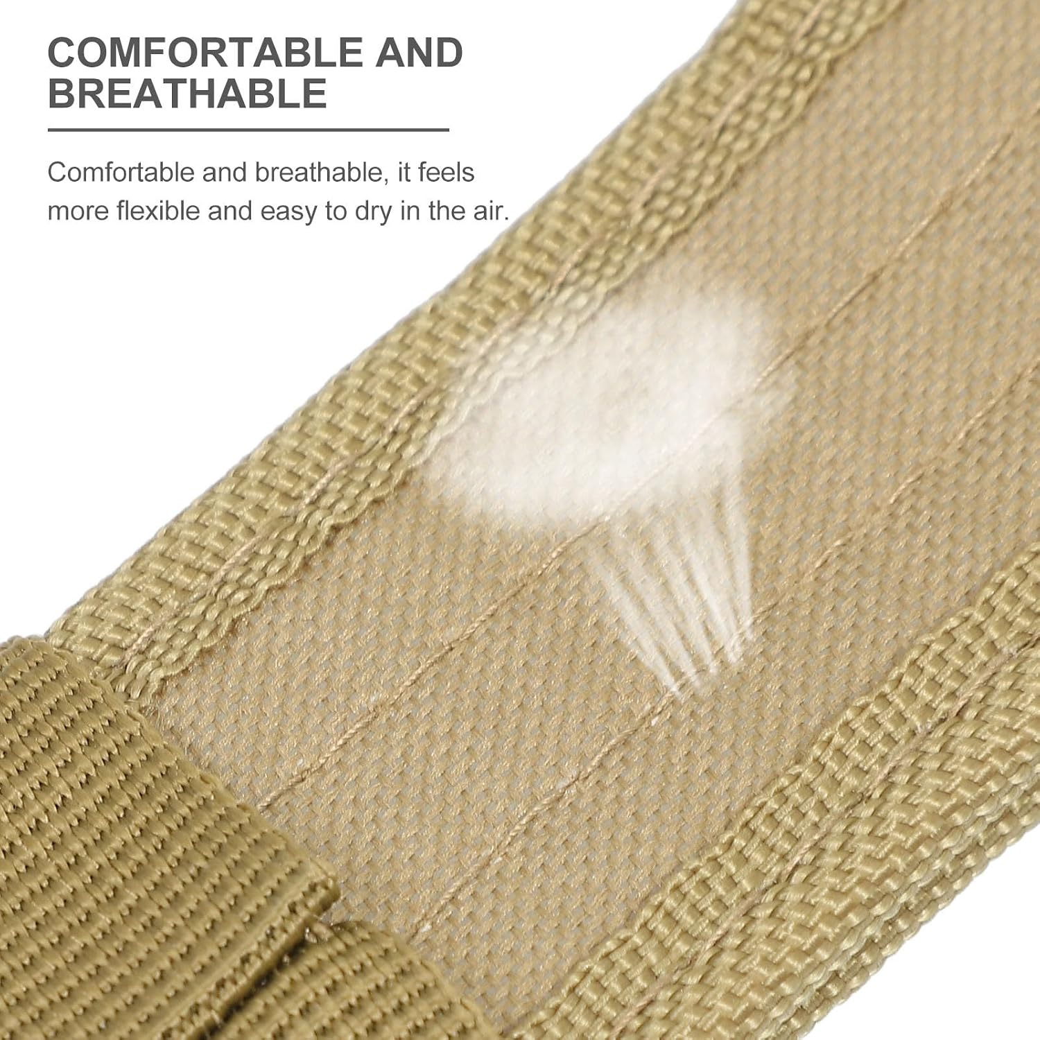 ULTECHNOVO Multifunctional Outdoor Hunting Waist Belt Camouflage Belt Khaki 100-135cm for Camping Hiking Mountaineering