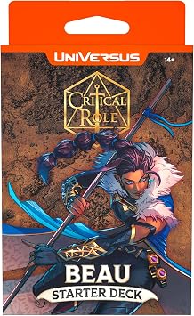 UniVersus Critical Role Heroes of Exandria - Beau Starter Deck - Ready to Play Character Deck, Deck-Building Battle Collectible Card Game, Licensed