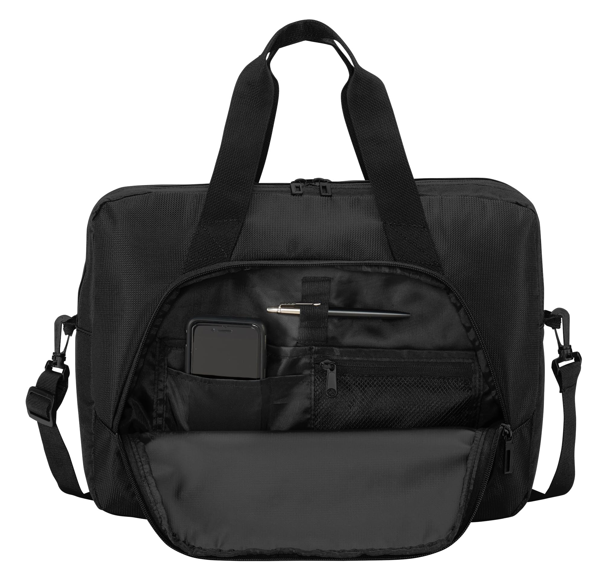 Personalized Laptop Messenger Bag - Versatile Black Laptop Briefcase - Ideal Laptop Accessories for Women, Men, Kids, College Students, Teachers, and Nurses - Small Laptop Bag