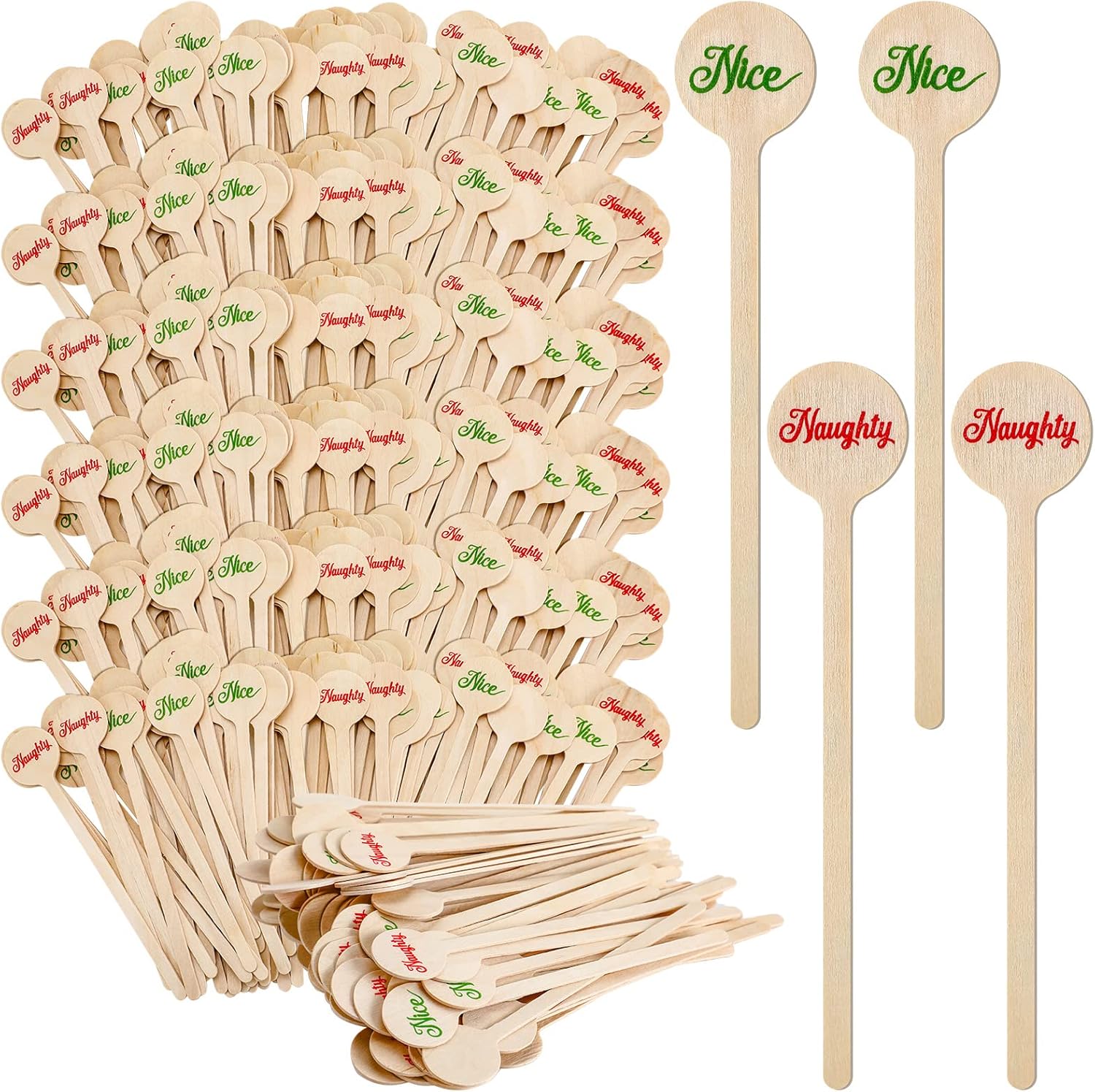 Amazon.com: 200 Pcs Wooden Cocktail Stirrers 6 Inch Wooden Coffee