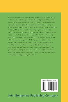 Walking on the Grammaticalization Path of the Definite