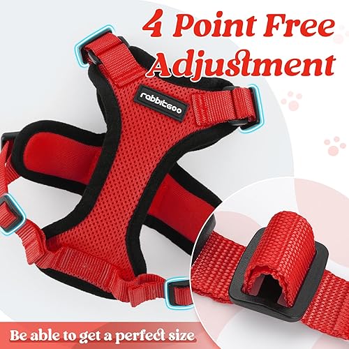 Miniatura 113 de rabbitgoo Arnés y correa para caminar, a prueba de escapes, chaleco suave y ajustable para gatos, fácil de controlar, transpirable, tiras