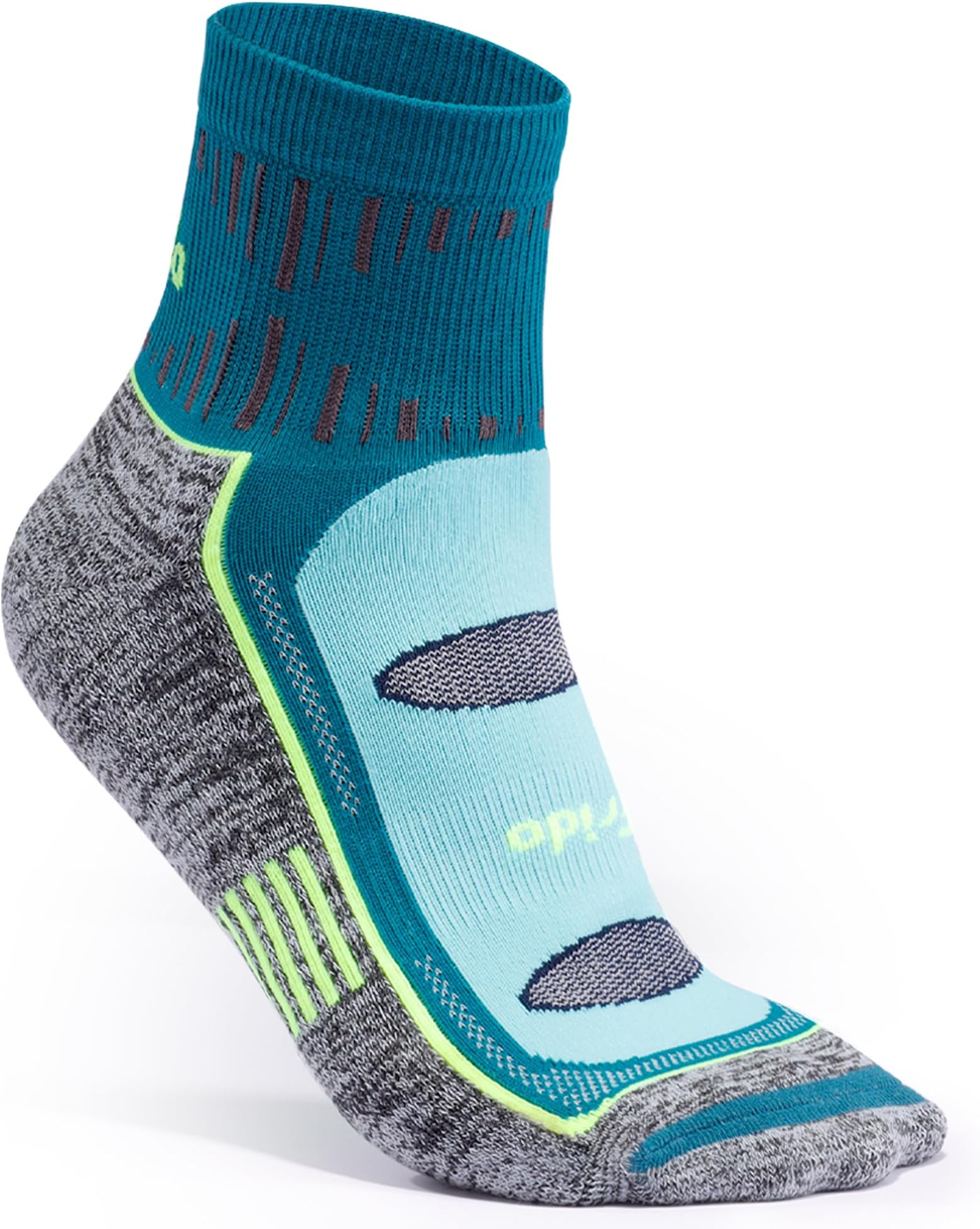 FridoActive Quarter Length Socks for Men & Women | Ideal for Badminton, Walking, Running, Gym & Sports | Anti-Sweat, Odor-Free | Cotton Nylon Grip Socks