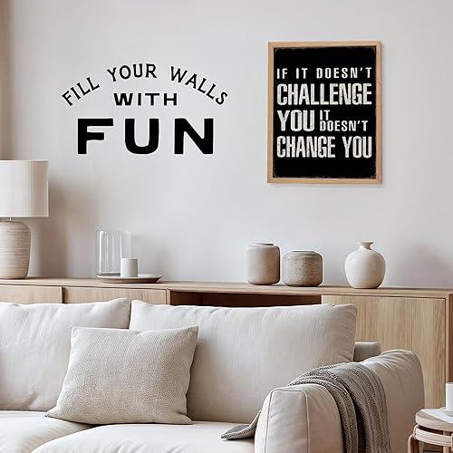 Vista 13 de YELLOWBIRD ART & DESIGN Motivational Wall Art & Decor - Gym Wall Decor - Inspirational Quotes Wall Art - Black Motivation Inspiration Positive