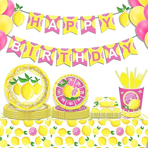 Miniatura 4 de NA - 2 manteles de plástico color limón, mantel de verano, rectangular, amarillo, impermeable, para fiesta de verano, decoración de verano, fiesta