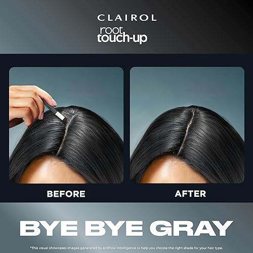 Miniatura 4 de Clairol Polvo ocultante temporal de retoque de raíz color de cabello negro paquete de 1