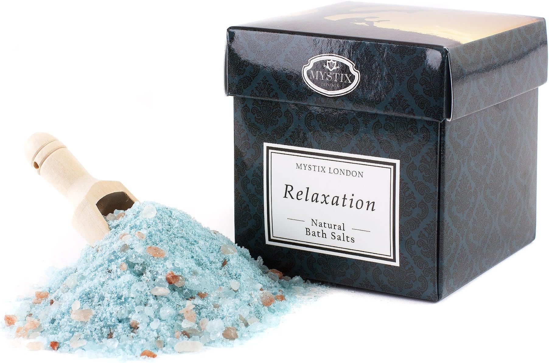MystixLondon | Relaxation - 100% Natural Bath Salts | A Medley of Epsom, Dead Sea Mineral and Himalayan Pink Salts | Perfect as a Gift | Handmade in UK