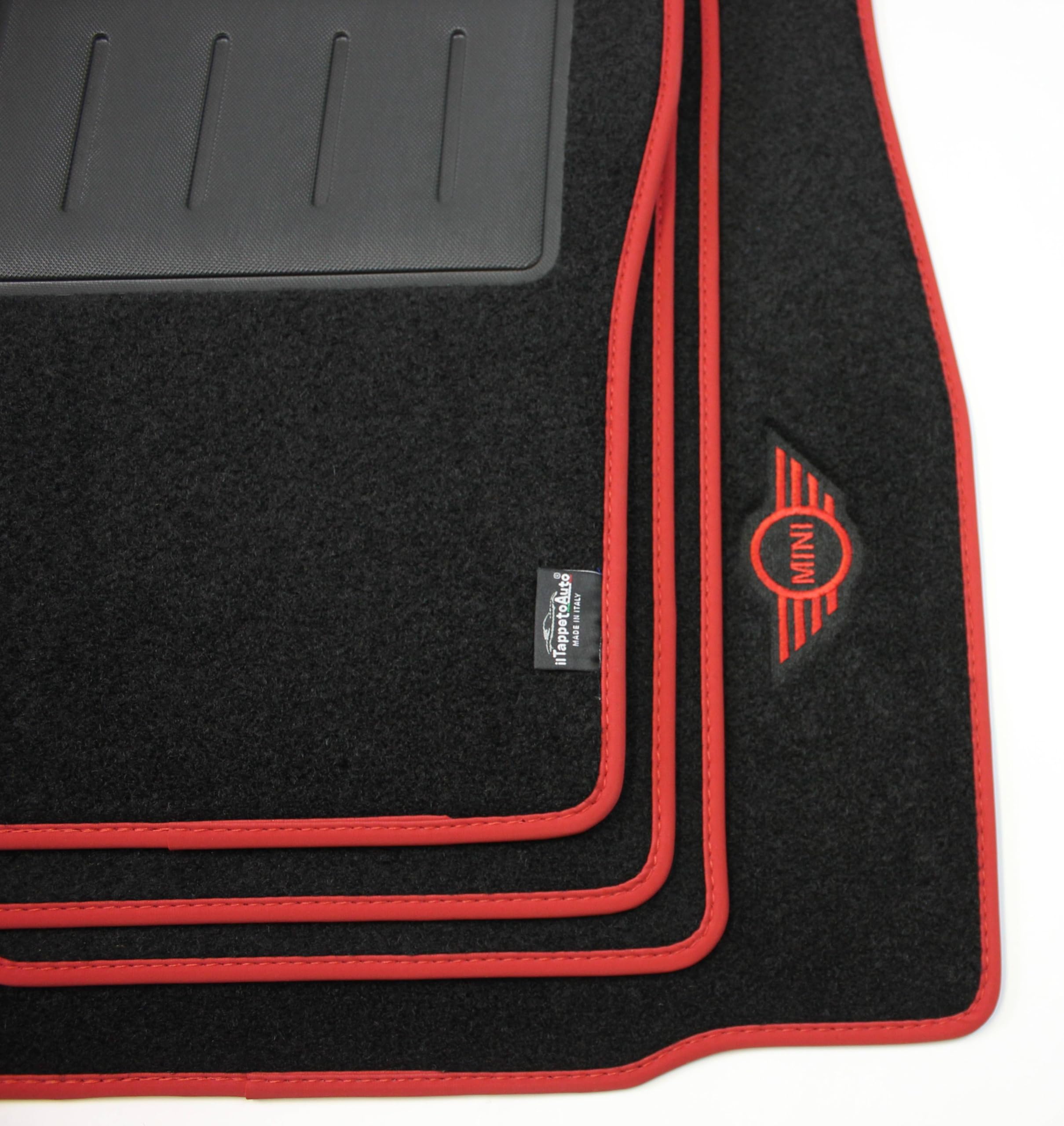 Tappeti in Moquette su misura compatibili con Mini Countryman R60 2WD 4WD dal 2010-2017, Mini Paceman R61 2WD 4WD dal 2010-2017 Limited Edition Carbon Inox