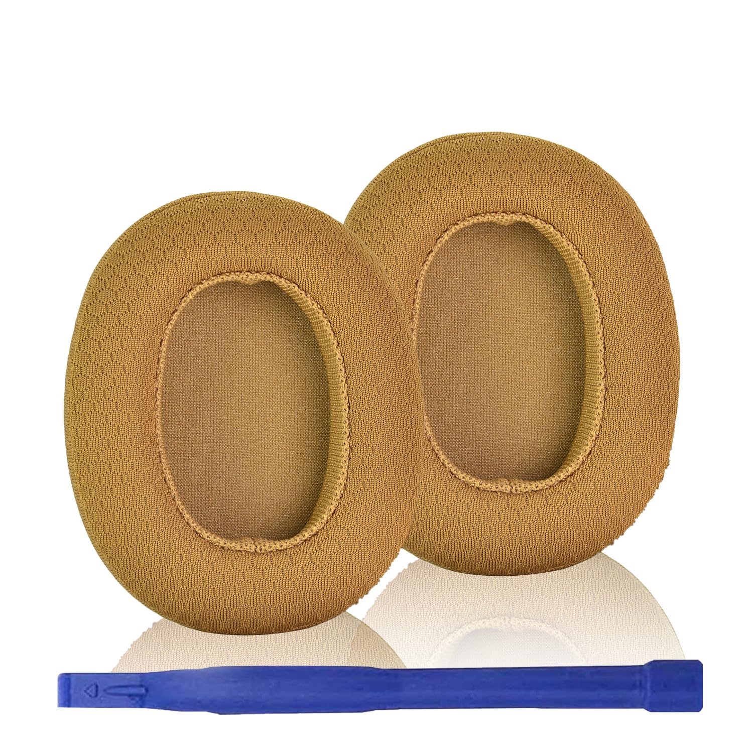 Adhiper Replacement Earpads for Skullcandy Crusher Wireless/ANC/Evo/360 &Hesh 3/ANC/Evo&Venue ANC,Breathable Fabric Ear Cushion,Durable Headphone Earpads, Wear Comfortable Headphone Pads(Brown)