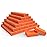 Moray Mini Nail Buffer Blocks - 180/240 Grit Professional Salon Orange Buffers - Buff Nails Prior to Application of Gel Polish, 50 Count