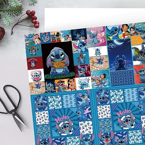 Miniatura 5 de EYQQM Paquete de 5 papel de regalo de puntada de 20.1 x 29.5 in, papel kraft duradero, paquete de envoltura de regalo para cumpleaños de niños,