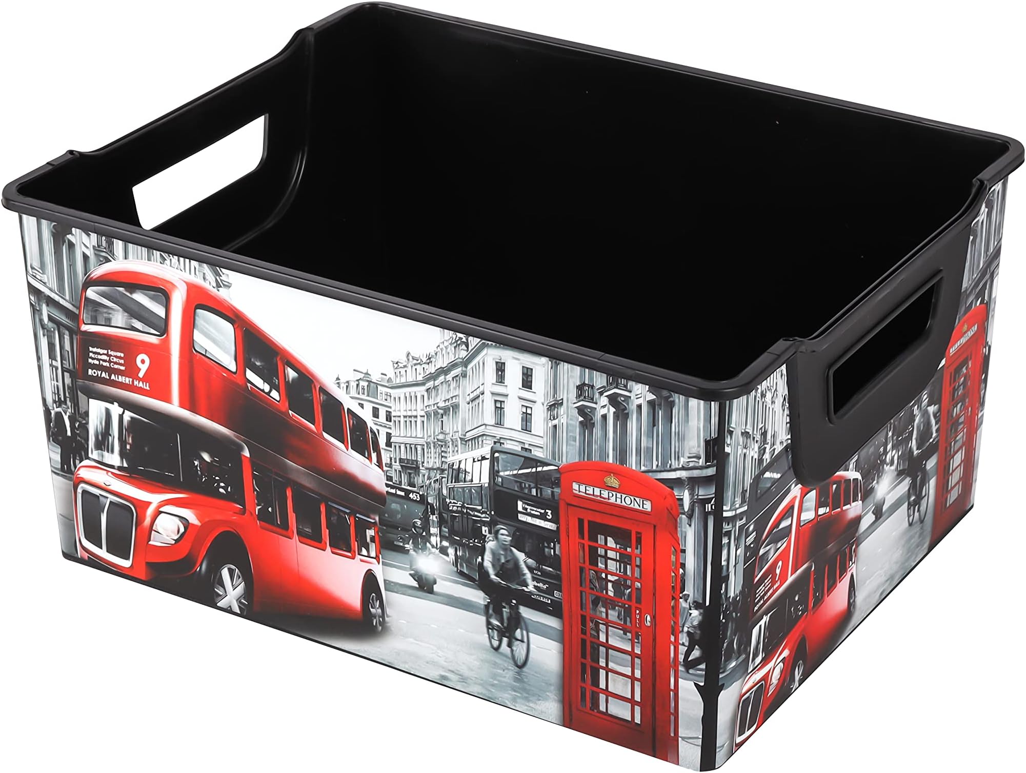 Royalford Kids Patterned Storage Box- RF10907 Multi-Purpose Utility Box with Handles| Break-Resistant, Light-Weight, Durable, Portable and Stylish Construction