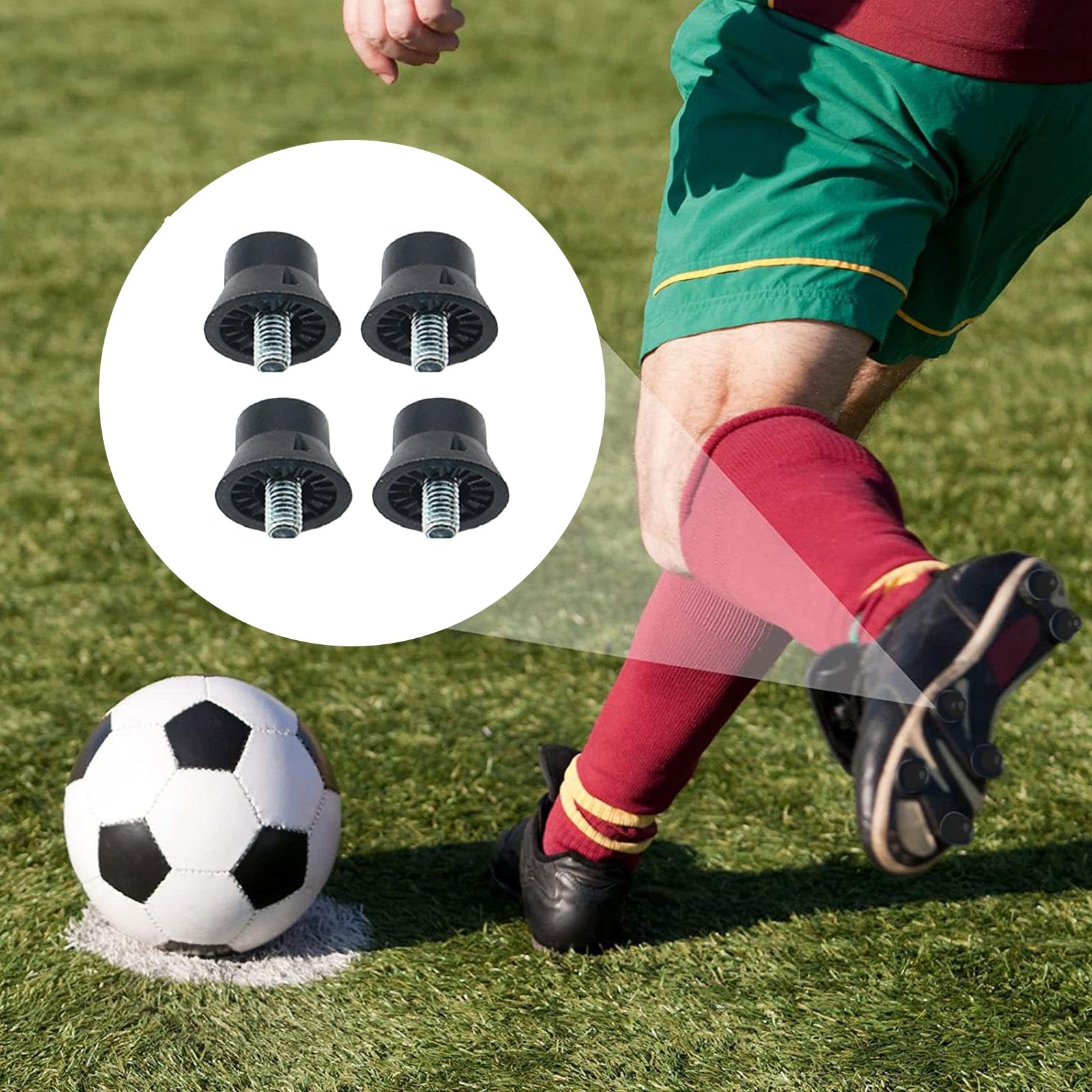 10 Pièces Goujons Crampons De Rechange 13mm Pour Chaussures Football - Caoutchouc Et Aluminium