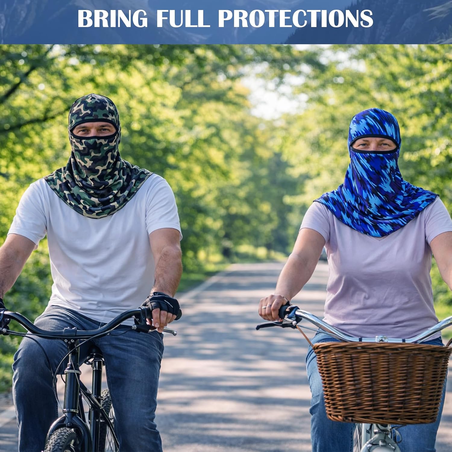 Balaclava Full Face Masks Summer Balaclava Long Face and Neck Cover Breathable Sun Protection for Men Women