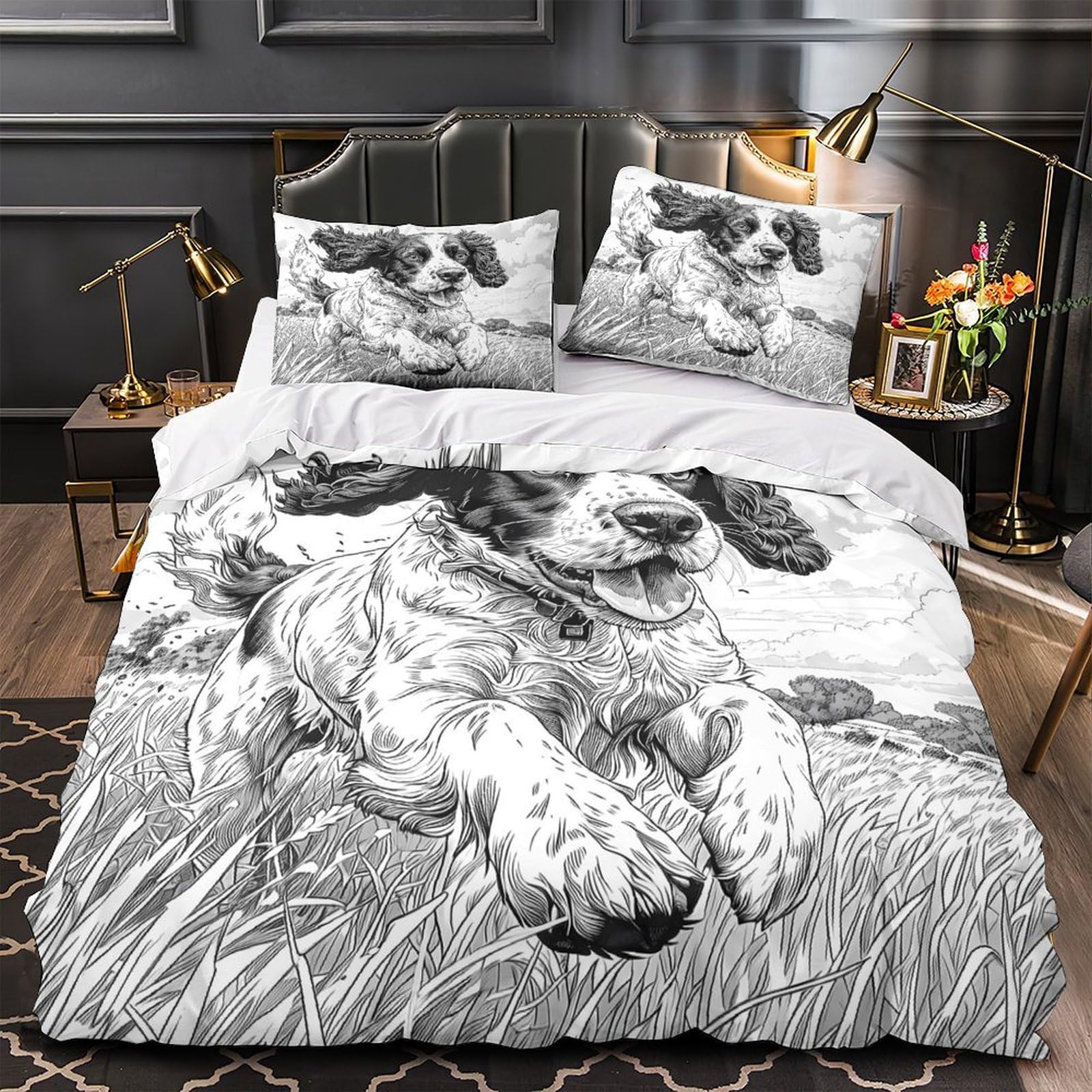 Housse de couette microfibre hypoallergénique et douce en 200x200