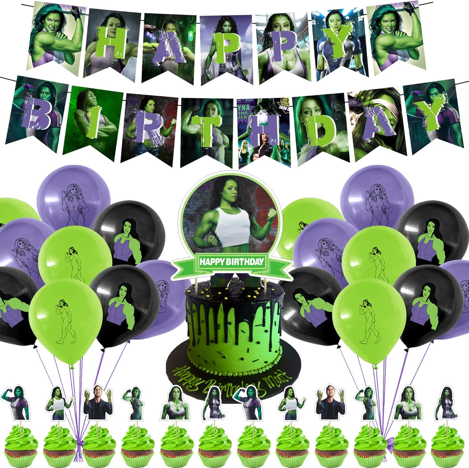 She Hulk Party Decorations Set Theme Birthday Ubuy Philippines She Hulk Party Decorations Set Theme Birthday Ubuy Philippines