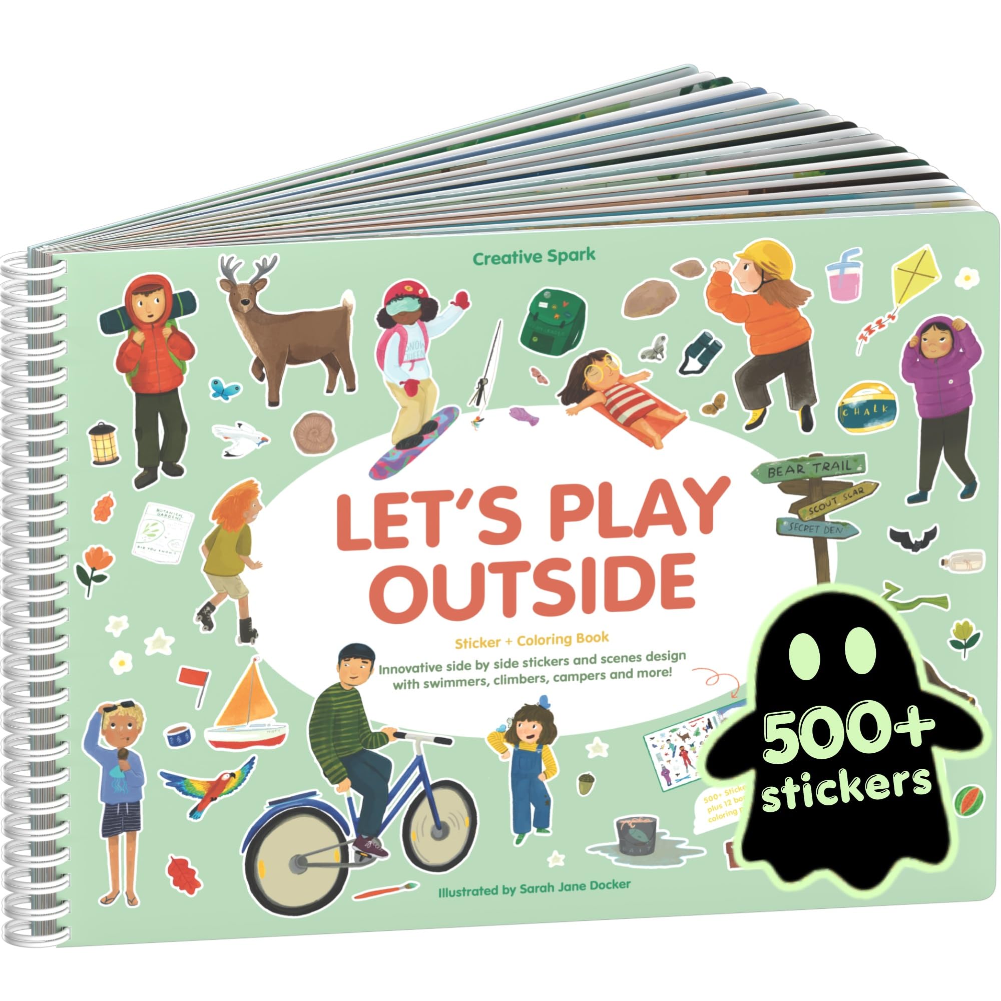 Cupkin Let's Play Outside Coloring &amp; Sticker Activity Book | 500+ Stickers