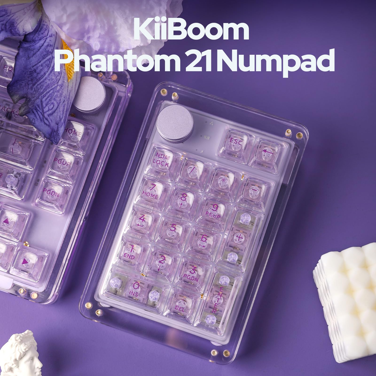 KiiBOOM Phantom V2 パープル キーボード 本体 Amazon.com: KiiBoom Phantom 81 V2 75% Hot Swappable