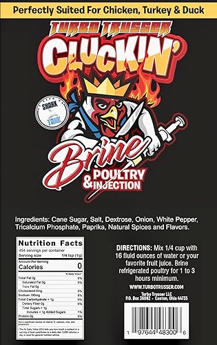 Miniatura 2 de Turbo Trusser Salmuera e inyección de aves de corral Cluckin'  Solución todo en uno para pollo, pavo y pato  Infusión de sabor audaz e inigualable