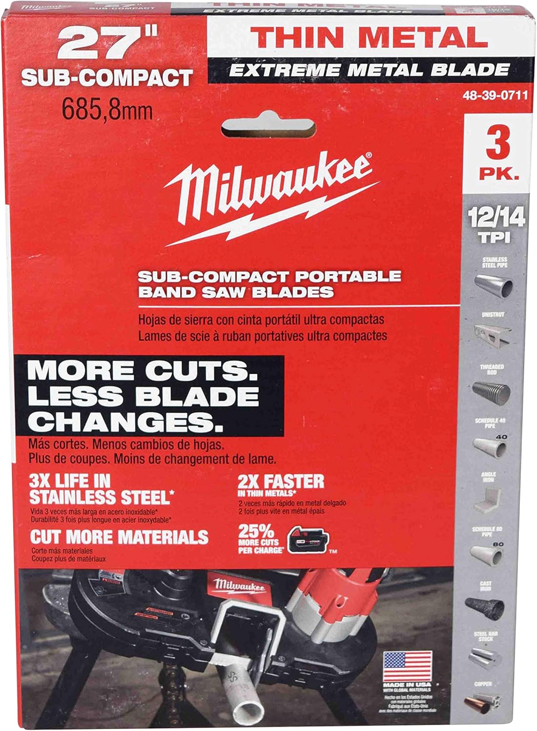MILWAUKEE Extreme Thin Metal Band Saw Bl