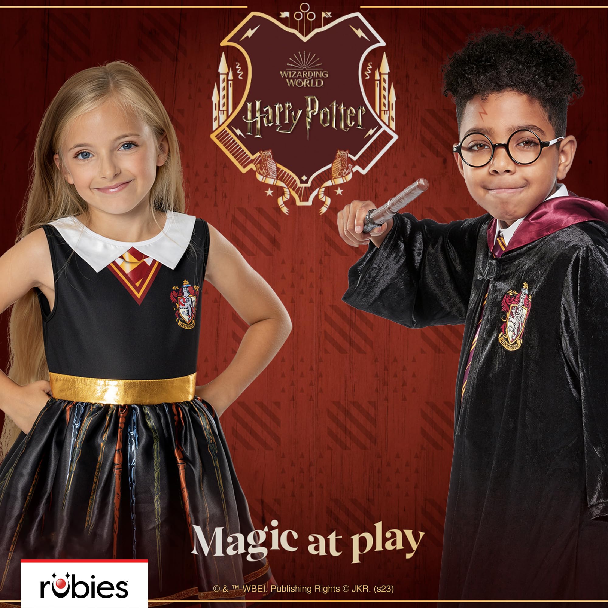 Rubies Pluszowa zabawka Hedwig Oficjalna Harry Potter, rekwizyt i dodatek do kostiumu na Halloween, karnawał, Boże Narodzenie, urodziny