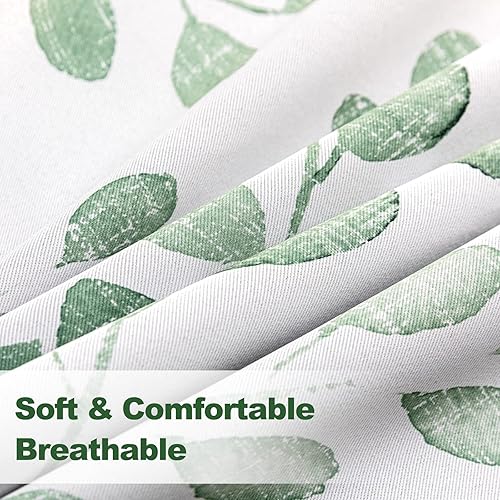 Miniatura 5 de MYSKY HOME Cortinas para dormitorio de 63 pulgadas de largo, con aislamiento térmico, que oscurecen la habitación, patrón de impresión de ramas de