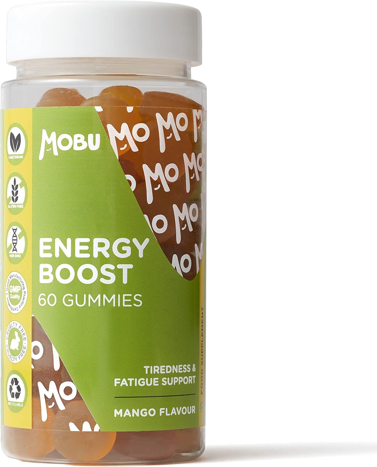 Energy Boost Vitamin Gummies 60 Mango Vitamin B Complex Gummies