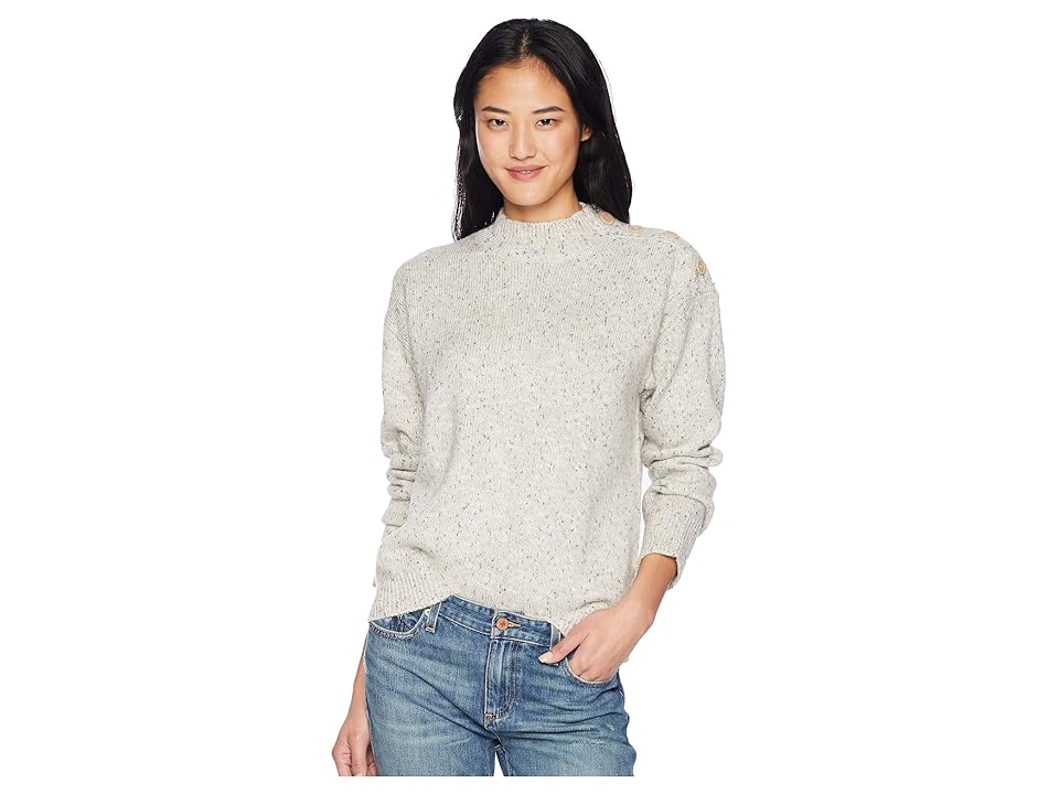 

Sanctuary Jasper Buttoned Sweater (Heather Sterling) Women's Sweater, White