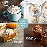 Vista 4 de Despachador de crema batida para cocinar, de acero inoxidable, para uso profesional, 500 ml