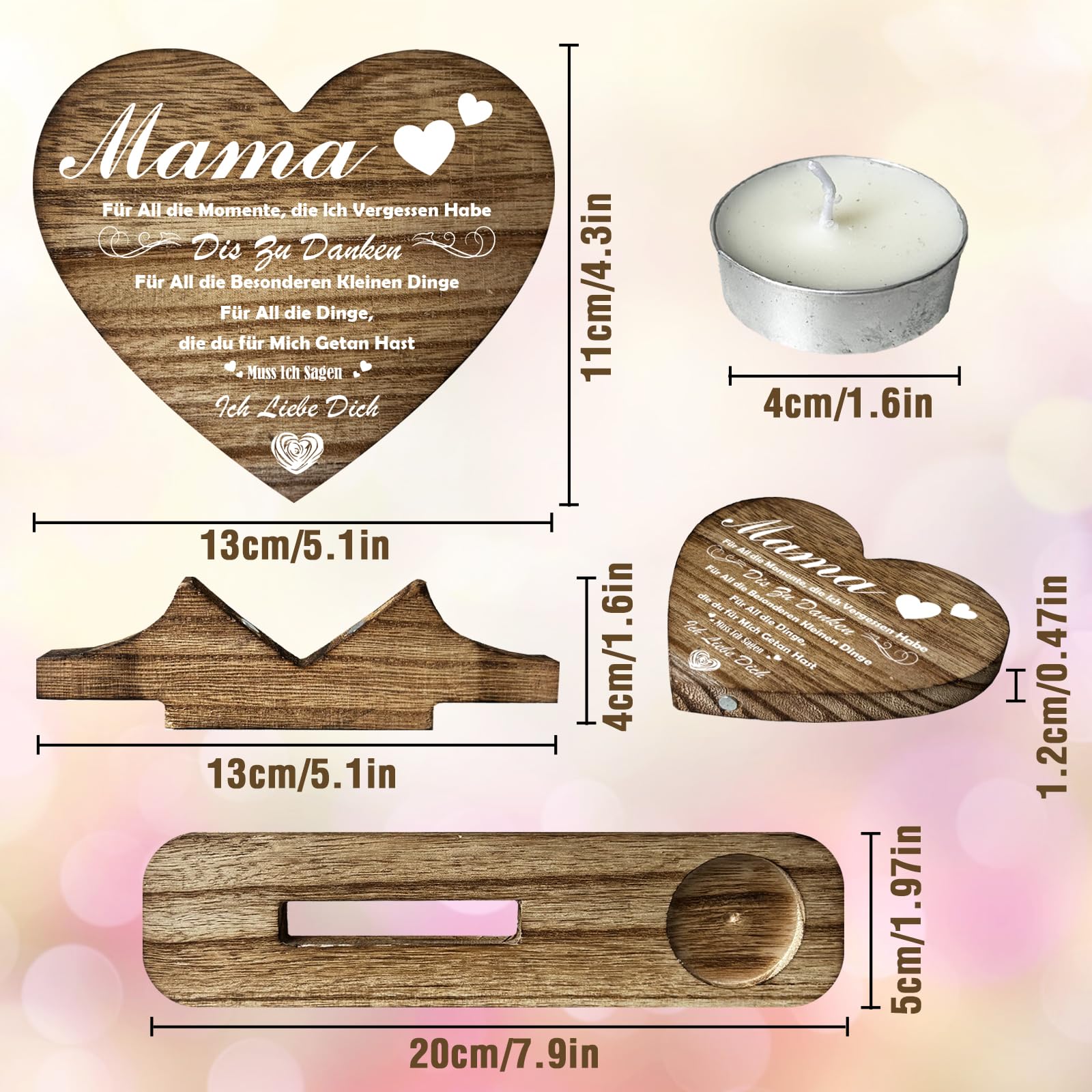 Cadeaus voor mama, moederdagcadeau, houten houten bord, standaard, decoratief cadeau, beste mama cadeau voor mama, perfect verjaardagscadeau