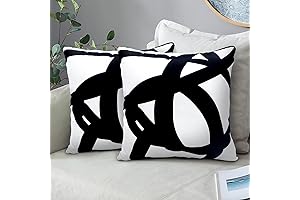 Striking Black and White Boho Pillow Covers for Home Decor