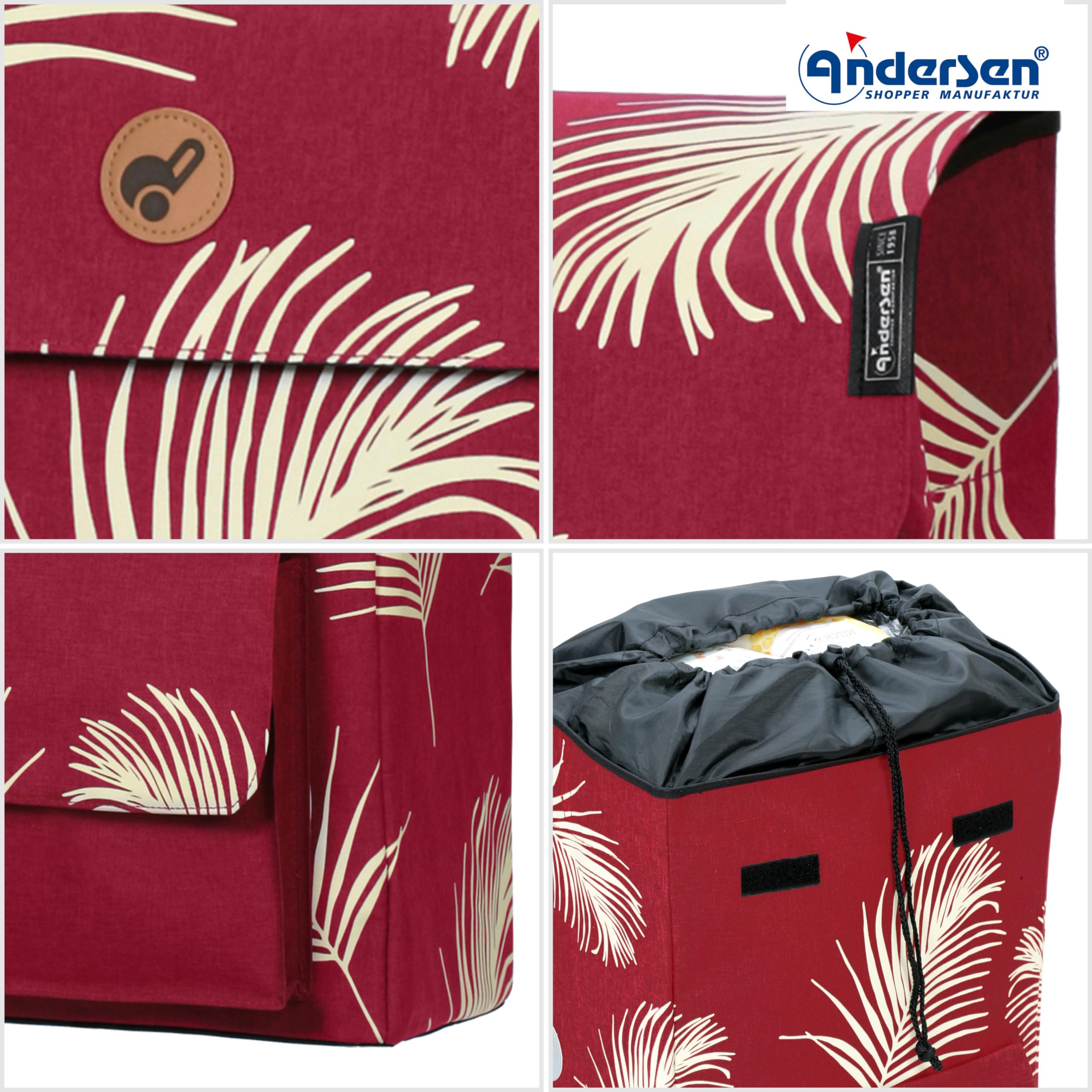 ANDERSEN Einkaufstrolley - Quattro Shopper Signe rot