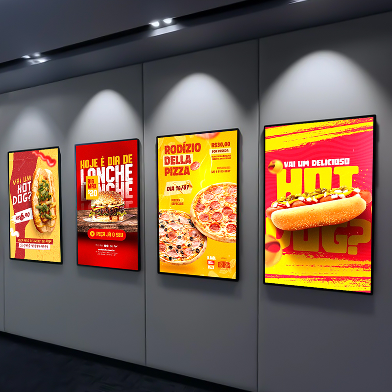 Makelaars reclameframe voor bord of spandoek uit buis 33,7 mm staal