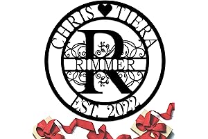 Custom Metal Name Sign: Timeless Treasure for the Golden Couple