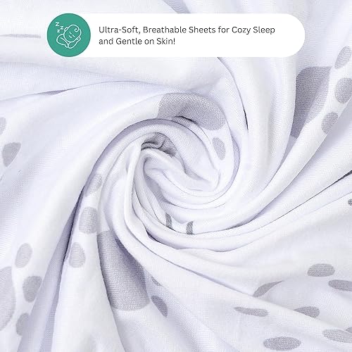 Miniatura 8 de Sábanas de moisés para Maxi COSI Iora, Munchkin Brica Fold N' Go, 4moms MamaRoo, Delta Children Moisés, 3 piezas, 18 x 33 pulgadas, ultra suaves,