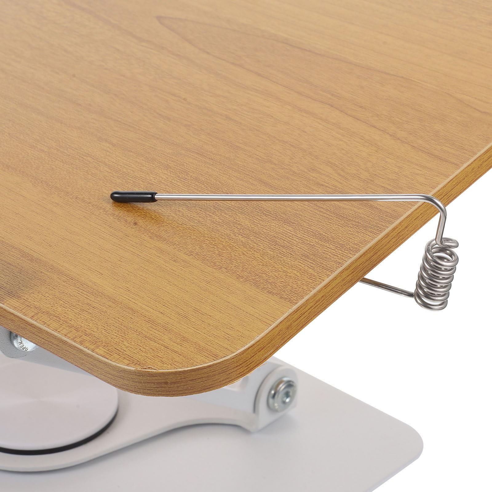 POPETPOP Leggio Porta Libri Portatile in Lega di Alluminio Base Girevole e Altezza Regolabile, Supporto Hands-free per Biblioteca e Ufficio Domestico
