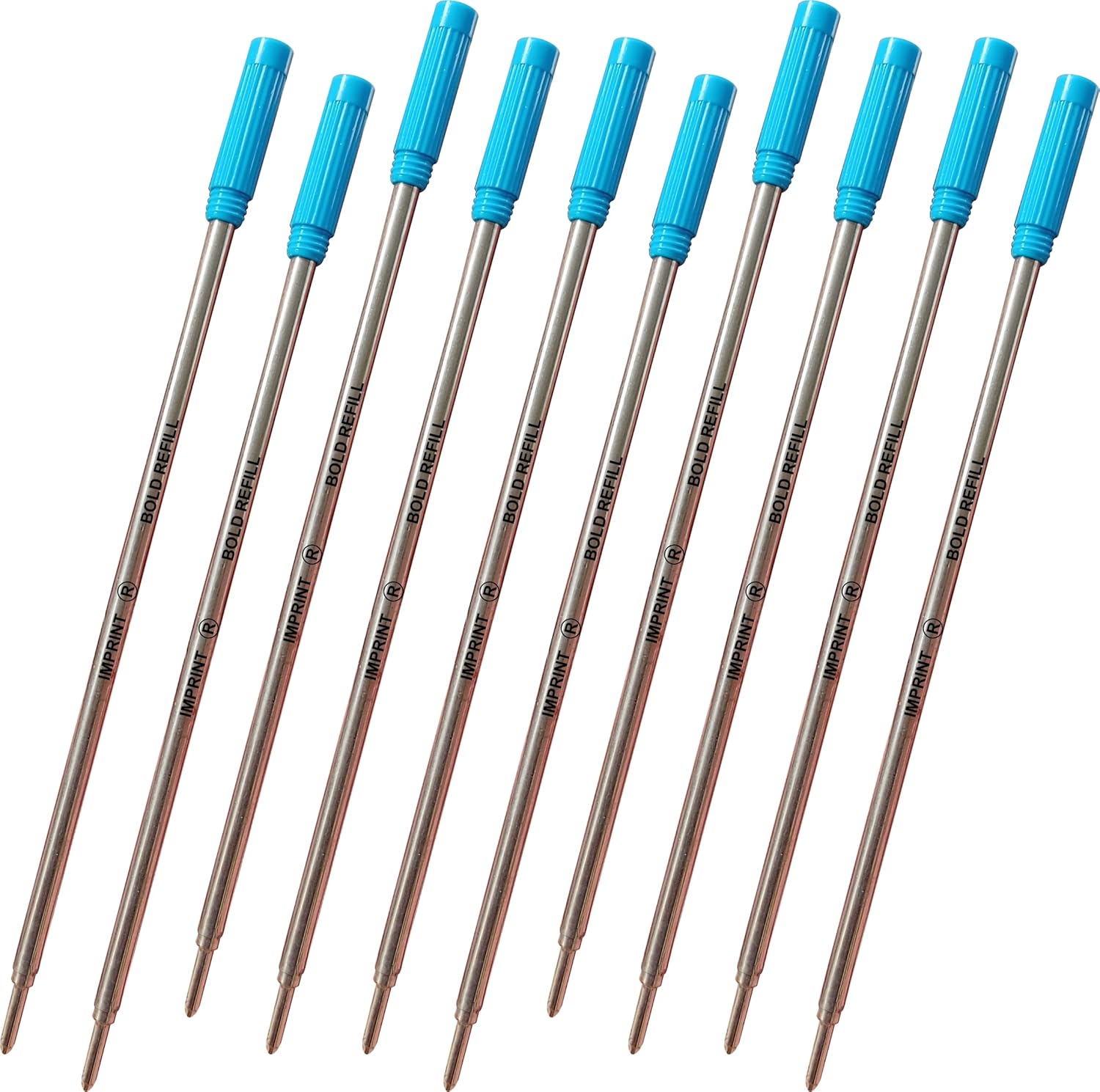 IMPRINT 10 Screw Type Blue Ink Refills for Ball Pens/Universal Refills