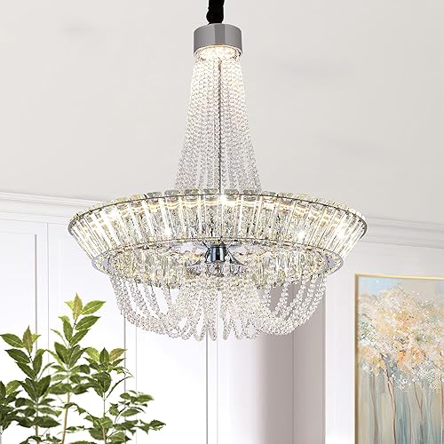 Crystal Chandelier for Dining Room Light Fixture Modern K9 Crystal