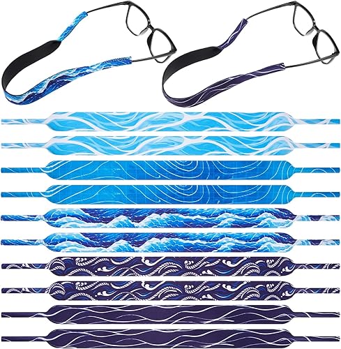 Frienda 10 piezas de retenedor flotante de gafas de sol de neopreno duradero correas flotantes para gafas de sol correas de gafas de sol correas