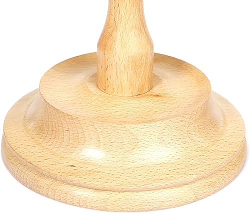 Miniatura 53 de Brainmart Winds - Bobinadora de bolas de hilo de madera y veloz de mesa, Winds de 8 a 12 onzas para manualidades de ganchillo y tejer, juego