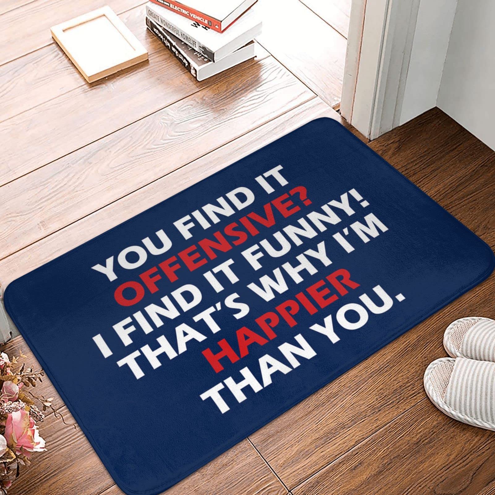 Tapis de cuisine humoristique You Find It pour habiller votre patio et salle de classe