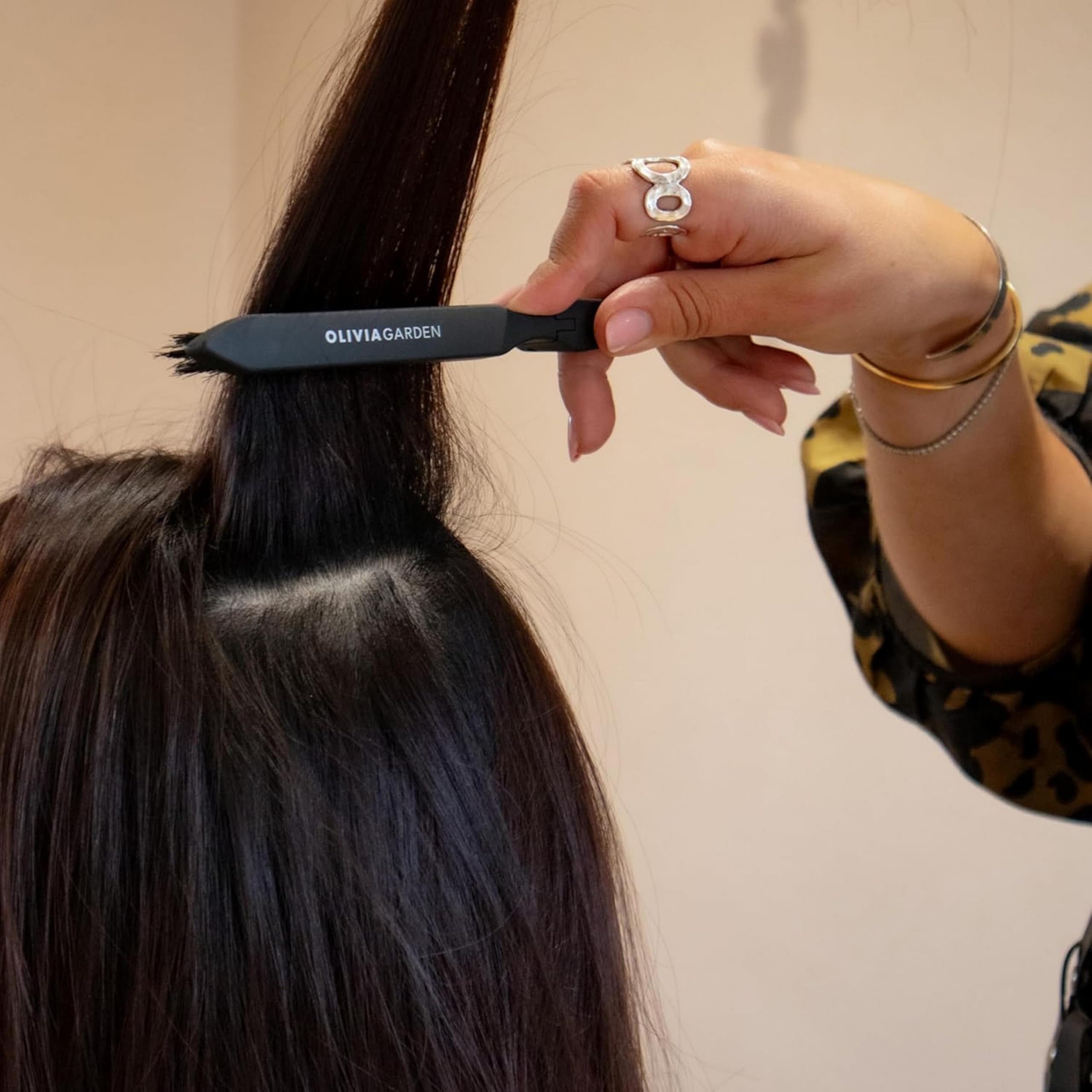 Olivia Garden Expert Style Up Brush con cerdas de jabalí y sintéticas - Negro mate - Para peinados, peinados y volumen creativos, mejora el brillo y reduce la rotura