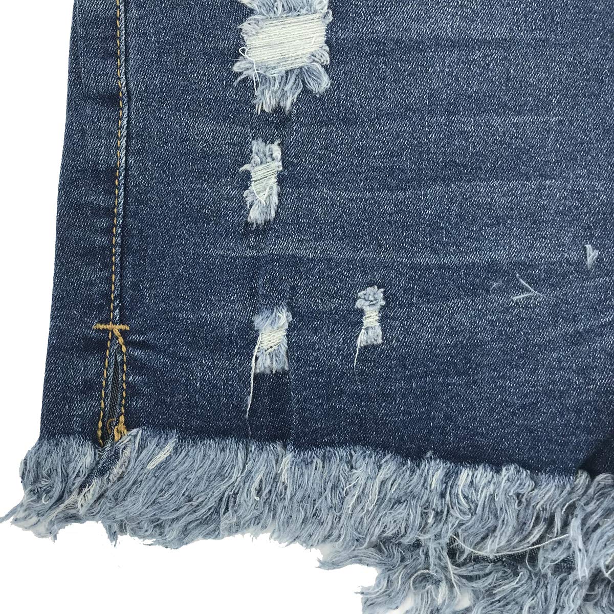 vanberfia Women's Strechy Distressed Denim Shorts